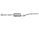 aFe MACH Force-Xp Hi-Tuck 3in. 409 SS C/B Exhaust 15-18 GM Colorado/Canyon L4-2.5L/V6-3.6L - Raw Tip thumbnail 8