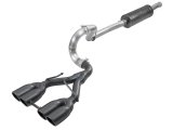 aFe Rebel Series 2.5in. 304 SS C/B Exhaust System 2018 Jeep Wrangler (JL) V6-3.6L - Black Tip thumbnail 2