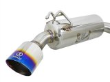 aFe Takeda 3in. to 2.5in. 304 SS C/B Exhaust 08-15 Mitsubishi EVO I4-2.0L (t) - Blue Flamed Tips thumbnail 3