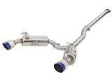 aFe Takeda 3in. to 2.5in. 304 SS C/B Exhaust 08-15 Mitsubishi EVO I4-2.0L (t) - Blue Flamed Tips thumbnail 4