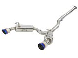 aFe Takeda 3in. to 2.5in. 304 SS C/B Exhaust 08-15 Mitsubishi EVO I4-2.0L (t) - Blue Flamed Tips thumbnail 8