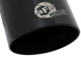 aFe MACH Force-Xp Universal 409 SS Single-Wall Clamp-On Exhaust Tip - Black thumbnail 2