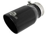 aFe MACH Force-Xp Universal 409 SS Single-Wall Clamp-On Exhaust Tip - Black thumbnail 7