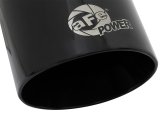aFe MACH Force-Xp Universal 409 SS Single-Wall Clamp-On Exhaust Tip - Black thumbnail 9
