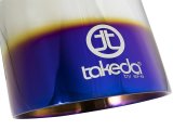 aFe Takeda 304 Stainless Steel Clamp-On Exhaust Tip 2.5in. Inlet / 4.5in. Outlet - Blue Flame thumbnail 3
