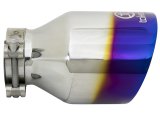 aFe Takeda 304 Stainless Steel Clamp-On Exhaust Tip 2.5in. Inlet / 4.5in. Outlet - Blue Flame thumbnail 4