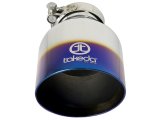 aFe Takeda 304 Stainless Steel Clamp-On Exhaust Tip 2.5in. Inlet / 4.5in. Outlet - Blue Flame thumbnail 5