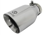 aFe Takeda 304 Stainless Steel Clamp-On Exhaust Tip 2.5in. Inlet / 4.5in. Outlet / 9in. L - Polished thumbnail 3