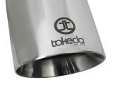 aFe Takeda 304 Stainless Steel Clamp-On Exhaust Tip 2.5in. Inlet / 4.5in. Outlet / 9in. L - Polished thumbnail 9