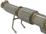 aFe Twisted Steel 3in. 304 SS Catted Series Downpipe 16-18 Ford Focus RS I4-2.3L (t) thumbnail 4