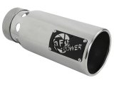 aFe SATURN 4S 4in SS Intercooled Exhaust Tip - Polished 4in In x 5in Out x 12in L Bolt-On thumbnail 2