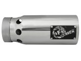 aFe SATURN 4S 4in SS Intercooled Exhaust Tip - Polished 4in In x 5in Out x 12in L Bolt-On thumbnail 4