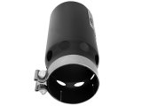 aFe SATURN 4S 4in SS Intercooled Exhaust Tip - Black 4in In x 5in Out x 12in L Bolt-On thumbnail 5