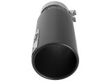 aFe SATURN 4S 4in SS Intercooled Exhaust Tip - Black 4in In x 5in Out x 12in L Bolt-On thumbnail 6