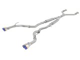 aFe Takeda 2.5in 304 SS Cat-Back Exhaust System w/ Blue Flame Tips 16-18 Infiniti Q50 V6-3.0L (tt) thumbnail 1