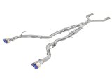aFe Takeda 2.5in 304 SS Cat-Back Exhaust System w/ Blue Flame Tips 16-18 Infiniti Q50 V6-3.0L (tt) thumbnail 2