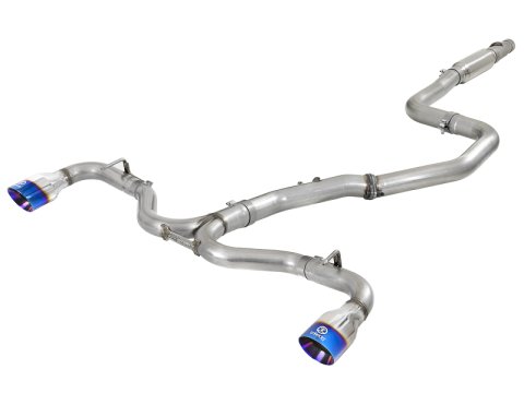 aFe Takeda 304SS Cat-Back Exhaust w/Blue Flame Tips 2018 Hyundai Elantra GT Sport I4 1.6L (t) thumbnail 1