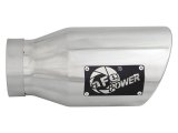 aFe MACH Force-XP 304 SS Right Side Single Wall Polished Exhaust Tip 4in Inlet x 6in Outlet x 12in L thumbnail 2