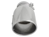 aFe MACH Force-XP 304 SS Right Side Single Wall Polished Exhaust Tip 4in Inlet x 6in Outlet x 12in L thumbnail 3