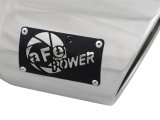 aFe MACH Force-XP 304 SS Right Side Single Wall Polished Exhaust Tip 4in Inlet x 6in Outlet x 12in L thumbnail 4