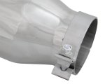 aFe MACH Force-XP 304 SS Right Side Single Wall Polished Exhaust Tip 4in Inlet x 6in Outlet x 12in L thumbnail 5