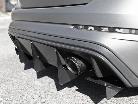 aFe Takeda 3in 304 SS Axle-Back Exhaust System w/ Carbon Fiber Tips 16-18 Ford Focus RS I4-2.3L (t)