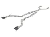 aFe Takeda 2.5in 304 SS Cat-Back Exhaust System w/ Carbon Fiber Tips 16-18 Infiniti Q50 V6-3.0L (tt) thumbnail 2