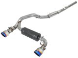 aFe Takeda 3in 304 SS Cat-Back Exhaust System w/ Blue Flame Tip 16-18 Ford Focus RS I4-2.3L (t) thumbnail 1