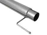 aFe Large Bore-HD 4in 409 SS DPF-Back Exh 18-19 Ford F-150 V6-3.0L (td) w/ Polished Tip thumbnail 6