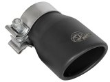 aFe MACH Force-XP 409 SS Single Wall Universal Clamp On Exhaust Tip - Black thumbnail 3