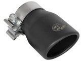 aFe MACH Force-XP 409 SS Single Wall Universal Clamp On Exhaust Tip - Black thumbnail 4