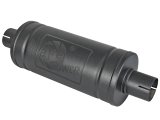 aFe MACH Force-Xp 409 SS Muffler w/ Black finish 2-1/2in Inlet & Outlet 14in x 16in Diameter thumbnail 6