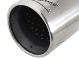 aFe MACH Force-XP 304 SS Sing Wall Pol Exh Tip Univ Exit 3in Inlet x 4in Outlet x 12in L - Clamp On thumbnail 2