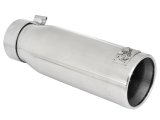 aFe MACH Force-XP 304 SS Sing Wall Pol Exh Tip Univ Exit 3in Inlet x 4in Outlet x 12in L - Clamp On thumbnail 6