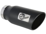 aFe MACH Force-XP 409 SS Right Side Single Wall Exhaust Tip 5in Inlet x 7in Outlet x 15in L thumbnail 2
