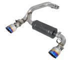 aFe Takeda 3in 304 SS Axle-Back Exhaust System w/ Blue Flame Tip 16-18 Ford Focus RS 2.3L (t) thumbnail 2
