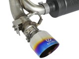 aFe Takeda 3in 304 SS Axle-Back Exhaust System w/ Blue Flame Tip 16-18 Ford Focus RS 2.3L (t) thumbnail 9