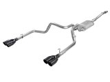 aFe Vulcan Series 3in-2-1/2in 304 SS Cat-Back 2019 GM Silverado / Sierra 1500 V8-5.3L w/ Black Tips thumbnail 1
