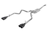 aFe Vulcan Series 3in-2-1/2in 304 SS Cat-Back 2019 GM Silverado / Sierra 1500 V8-5.3L w/ Black Tips thumbnail 2