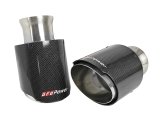 aFe MACH Force-XP 4-1/2in Carbon Fiber OE Replacement Exhaust Tips - 15-19 Dodge Charger/Hellcat thumbnail 2
