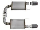 aFe MACH Force Xp SS Axle Back Exhaust System w/ Carbon Fiber Tips 15-17 Ford Mustang GT V8-5.0L thumbnail 4