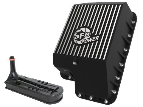 aFe Transmission Pan (Black); Ford Diesel Trucks 03-10 V8-6.0/6.4L (td) thumbnail 4