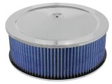 aFe MagnumFLOW Air Filters Round Racing P5R A/F Chrome Assy 14x5: Blk/Blue E/M thumbnail 3