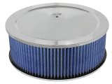 aFe MagnumFLOW Air Filters Round Racing P5R A/F Chrome Assy 14x5: Blk/Blue E/M thumbnail 4