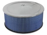 aFe MagnumFLOW Air Filters Round Racing P5R A/F Chrome Assy 14x6: Blk/Blue E/M thumbnail 4