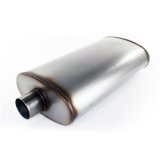 aFe MACH Force XP Exhausts Mufflers SS-409 EXH Muffler 3In/Out 5x11 Body Brushed thumbnail 1