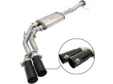 aFe Rebel Exhausts 3in SS Cat-Back 09-14 Ford F-150 4.6/5.0/5.4L w/ Black Tips thumbnail 1