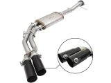 aFe Rebel Exhausts 3in SS Cat-Back 09-14 Ford F-150 4.6/5.0/5.4L w/ Black Tips thumbnail 2