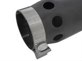 aFe Power Intercooled Tip Stainless Steel - Black 4in In x 5in Out x 12in L Bolt-On thumbnail 2