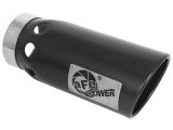 aFe Power Intercooled Tip Stainless Steel - Black 4in In x 5in Out x 12in L Bolt-On thumbnail 6